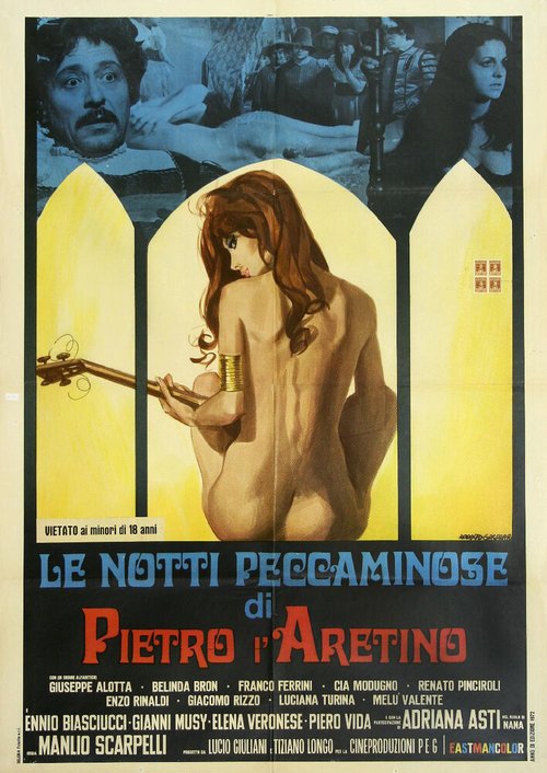 Смотреть фильм Грешные ночи Пьетро Аретино / Le notti peccaminose di Pietro l'Aretino (1972) онлайн в хорошем качестве SATRip