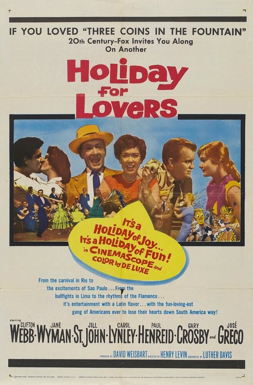 Смотреть фильм Holiday for Lovers (1959) онлайн в хорошем качестве SATRip