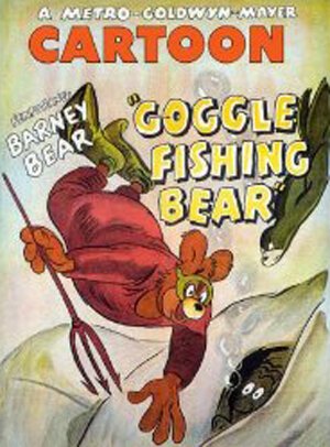 Смотреть фильм Изумленный медведь на рыбалке / Goggle Fishing Bear (1949) онлайн 