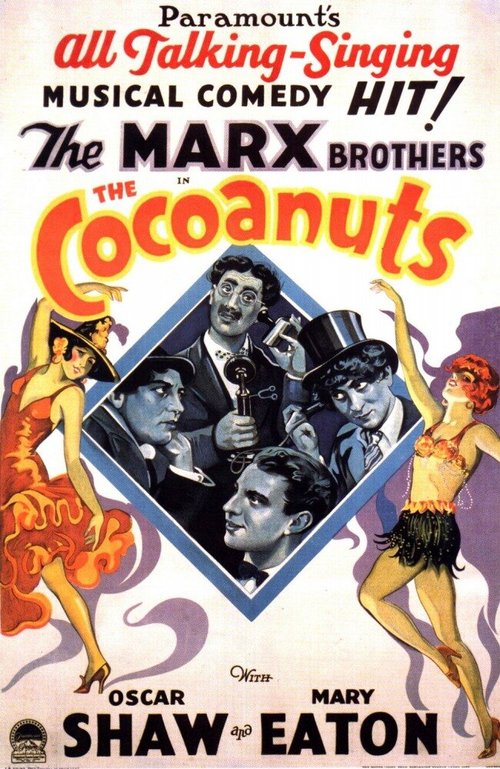 Смотреть фильм Кокосовые орешки / The Cocoanuts (1929) онлайн в хорошем качестве SATRip