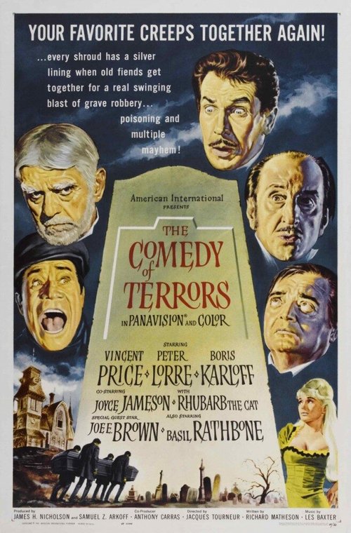 Смотреть фильм Комедия ужасов / The Comedy of Terrors (1963) онлайн в хорошем качестве SATRip