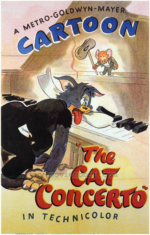 Смотреть фильм Концерт для кота с оркестром / The Cat Concerto (1947) онлайн 
