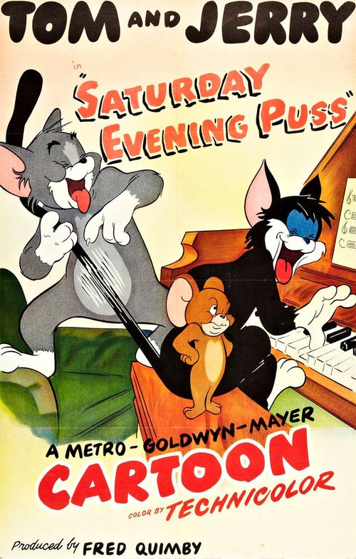 Смотреть фильм Кошачья вечеринка / Saturday Evening Puss (1950) онлайн 