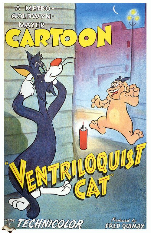 Смотреть фильм Кот-чревовещатель / Ventriloquist Cat (1950) онлайн 
