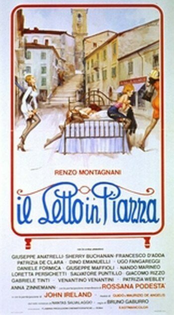 Смотреть фильм Кровать на площади / Il letto in piazza (1978) онлайн 