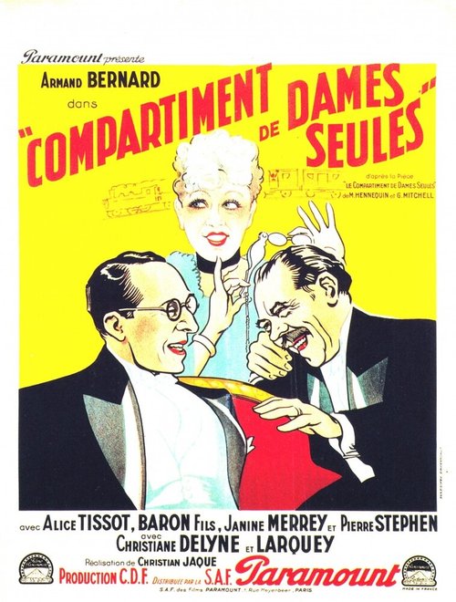Смотреть фильм Купе для одиноких дам / Compartiment de dames seules (1935) онлайн в хорошем качестве SATRip