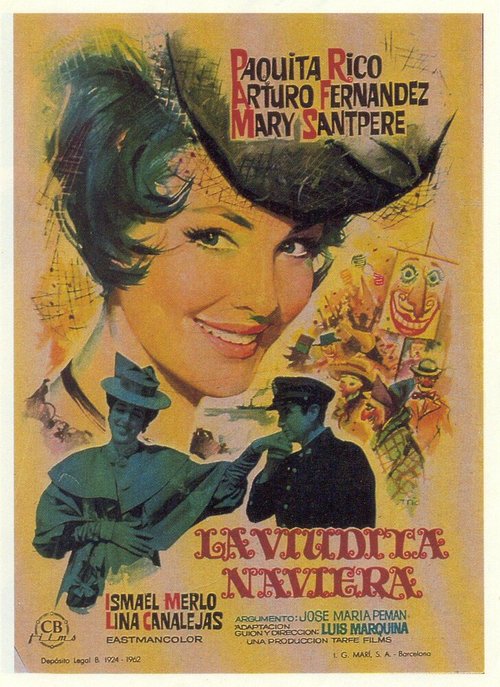 Смотреть фильм La viudita naviera (1962) онлайн в хорошем качестве SATRip