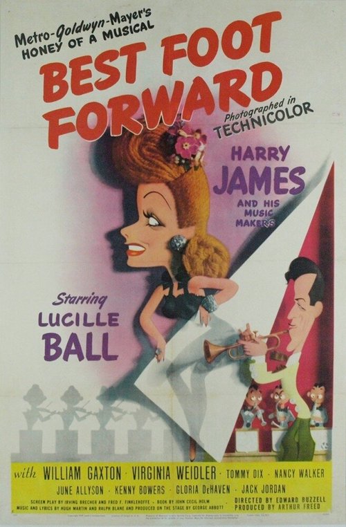 Смотреть фильм Лучшие ножки вперед / Best Foot Forward (1943) онлайн в хорошем качестве SATRip