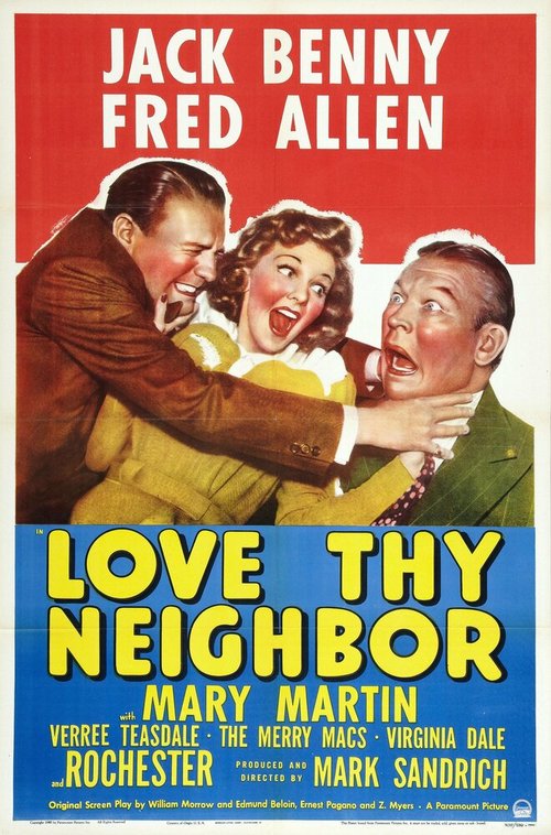 Смотреть фильм Люби своего соседа / Love Thy Neighbor (1940) онлайн в хорошем качестве SATRip