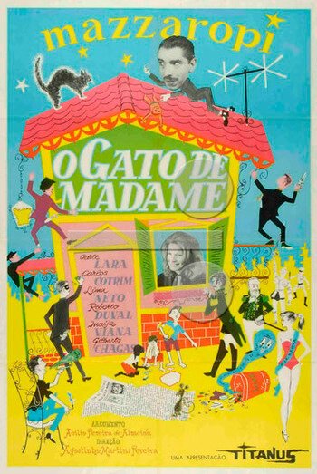 Смотреть фильм Мадам кошка / O Gato de Madame (1957) онлайн в хорошем качестве SATRip
