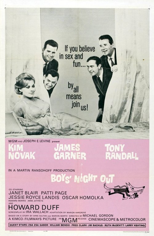 Смотреть фильм Мальчики отправляются гулять / Boys' Night Out (1962) онлайн в хорошем качестве SATRip