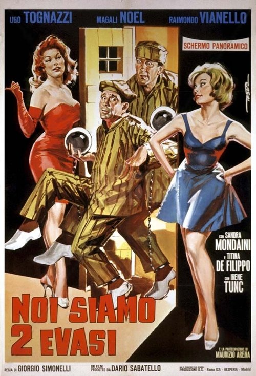 Смотреть фильм Мы двое беглецов / Noi siamo due evasi (1959) онлайн в хорошем качестве SATRip