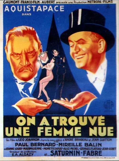 Смотреть фильм Мы нашли обнажённую женщину / On a trouvé une femme nue (1934) онлайн в хорошем качестве SATRip