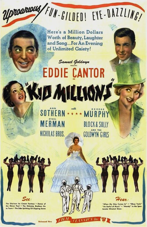 Смотреть фильм Миллионы малыша / Kid Millions (1934) онлайн в хорошем качестве SATRip