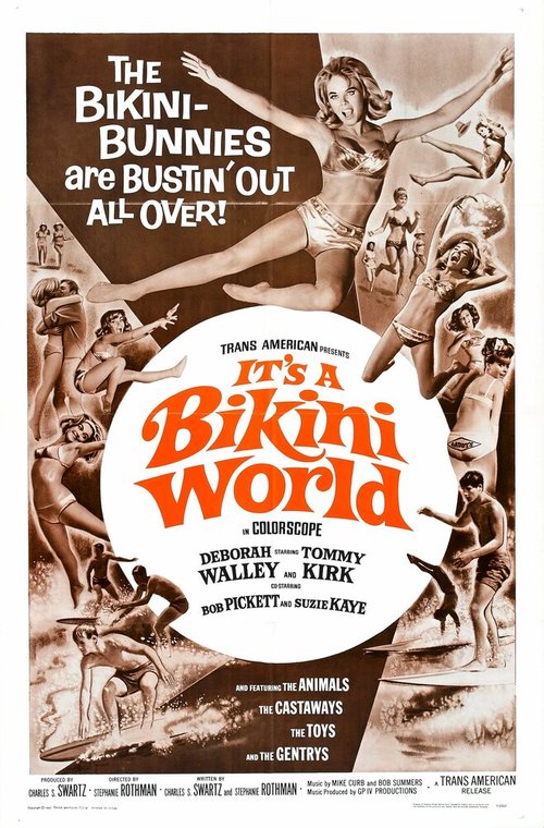 Смотреть фильм Мир бикини / It's a Bikini World (1967) онлайн в хорошем качестве SATRip