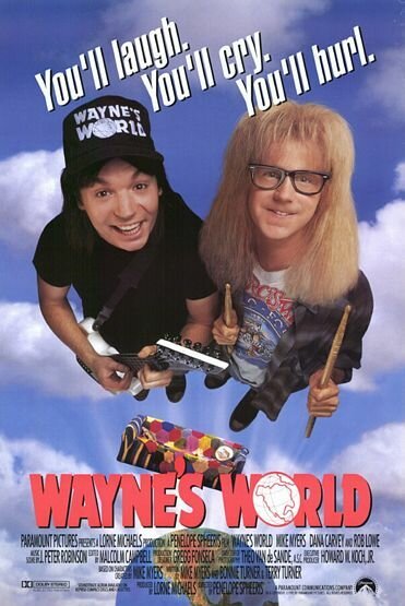 Смотреть фильм Мир Уэйна / Wayne's World (1992) онлайн в хорошем качестве HDRip