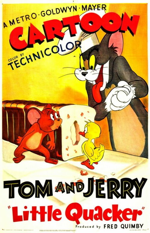Смотреть фильм Мышонок и утенок против кота / Little Quacker (1950) онлайн 