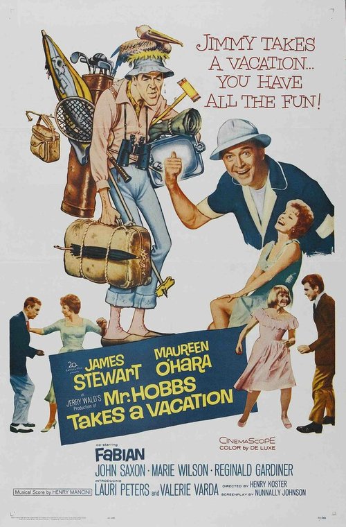 Смотреть фильм Мистер Хоббс берет выходной / Mr. Hobbs Takes a Vacation (1962) онлайн в хорошем качестве SATRip