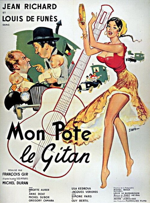 Смотреть фильм Мой цыганский приятель / Mon pote le gitan (1959) онлайн в хорошем качестве SATRip
