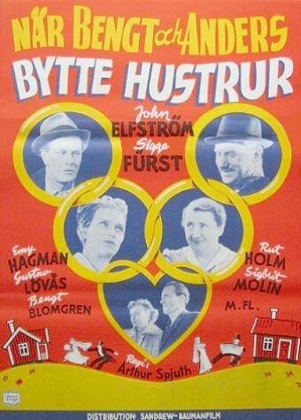 Смотреть фильм När Bengt och Anders bytte hustrur (1950) онлайн в хорошем качестве SATRip