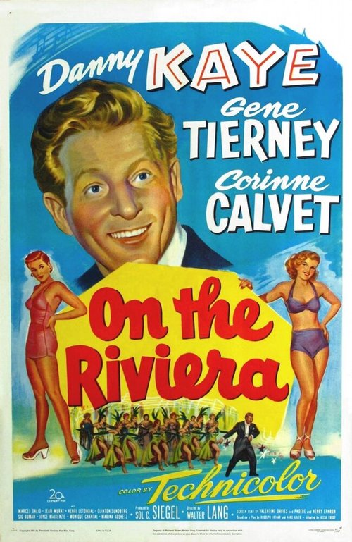 Смотреть фильм На Ривьере / On the Riviera (1951) онлайн в хорошем качестве SATRip