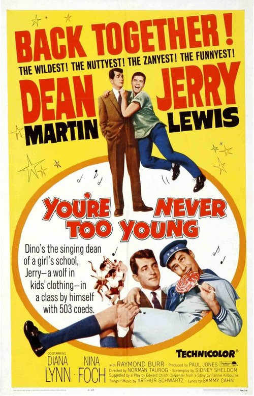 Смотреть фильм Нельзя быть слишком молодым / You're Never Too Young (1955) онлайн в хорошем качестве SATRip