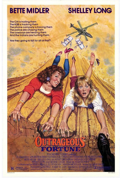 Смотреть фильм Неприличное везение / Outrageous Fortune (1987) онлайн в хорошем качестве SATRip