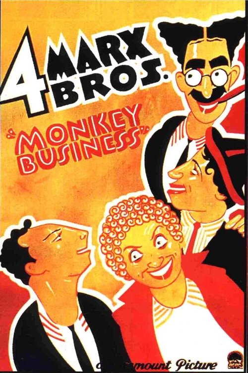 Смотреть фильм Обезьяньи проделки / Monkey Business (1931) онлайн в хорошем качестве SATRip