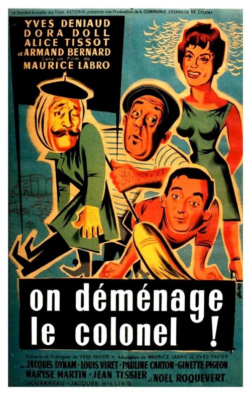 Смотреть фильм On déménage le colonel (1955) онлайн в хорошем качестве SATRip