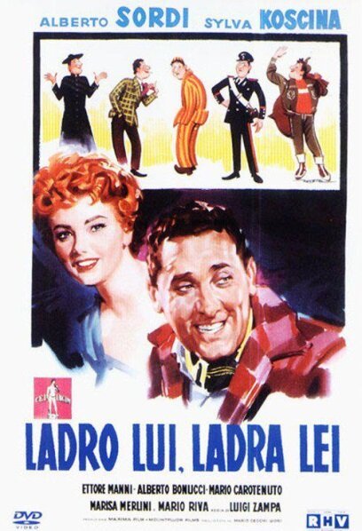 Смотреть фильм Он вор, она воровка / Ladro lui, ladra lei (1958) онлайн в хорошем качестве SATRip
