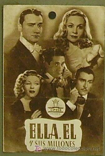 Смотреть фильм Она, он и его миллионы / Ella, él y sus millones (1944) онлайн в хорошем качестве SATRip