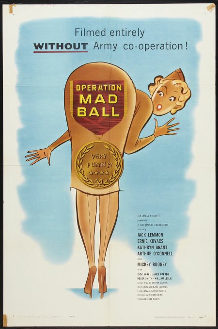 Смотреть фильм Операция «Безумная вечеринка» / Operation Mad Ball (1957) онлайн в хорошем качестве SATRip