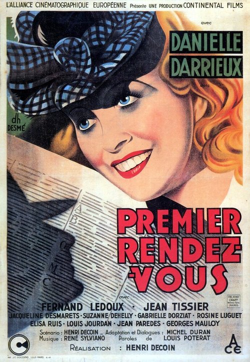 Смотреть фильм Первое свидание / Premier rendez-vous (1941) онлайн в хорошем качестве SATRip