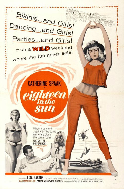 Смотреть фильм Подростки на солнце / Diciottenni al sole (1962) онлайн в хорошем качестве SATRip