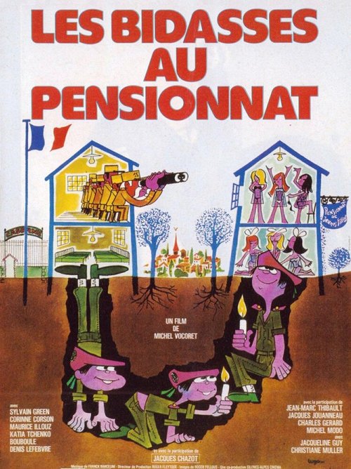 Смотреть фильм Подземный вход в женский пансион / Les bidasses au pensionnat (1978) онлайн в хорошем качестве SATRip