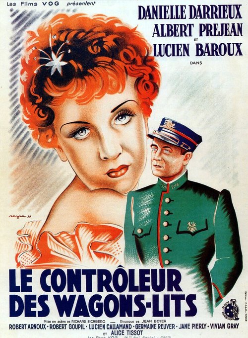Смотреть фильм Поездной контролер / Le contrôleur des wagons-lits (1935) онлайн 