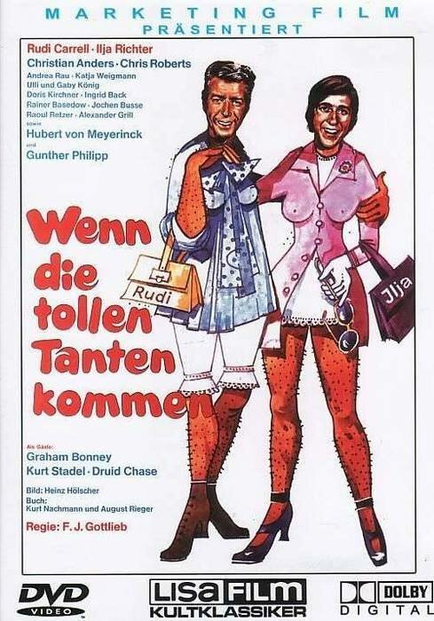 Смотреть фильм Приезд долговязых тётушек / Wenn die tollen Tanten kommen (1970) онлайн в хорошем качестве SATRip