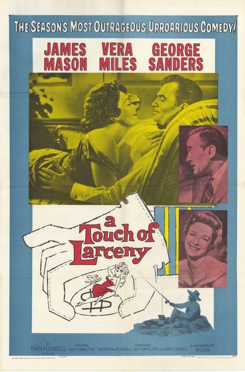 Смотреть фильм Прикосновение вора / A Touch of Larceny (1959) онлайн в хорошем качестве SATRip
