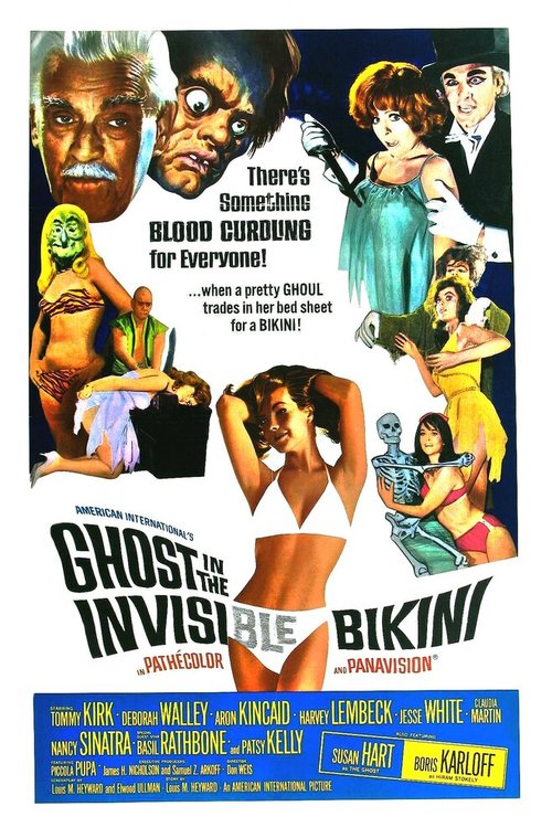 Смотреть фильм Призрак в невидимом бикини / The Ghost in the Invisible Bikini (1966) онлайн в хорошем качестве SATRip