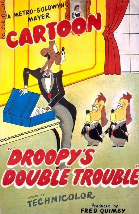 Смотреть фильм Проблемы с двойником / Droopy's Double Trouble (1951) онлайн 