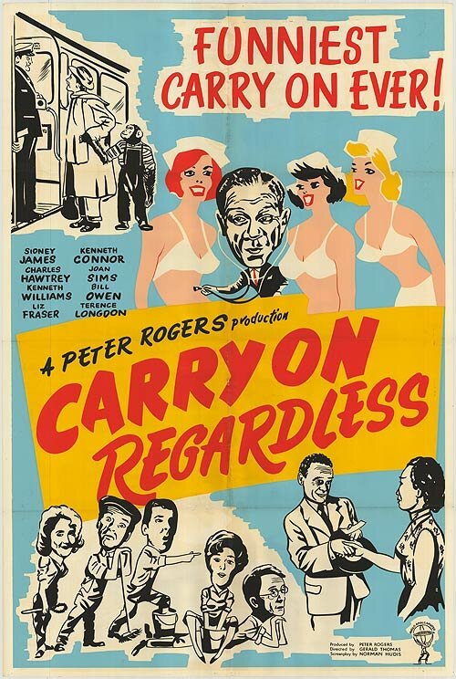 Смотреть фильм Продолжай не смотря ни на что / Carry on Regardless (1961) онлайн в хорошем качестве SATRip
