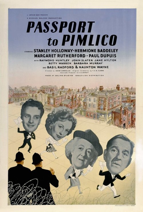 Смотреть фильм Пропуск в Пимлико / Passport to Pimlico (1949) онлайн в хорошем качестве SATRip