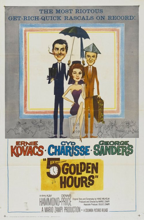 Смотреть фильм Пять золотых часов / Five Golden Hours (1961) онлайн в хорошем качестве SATRip