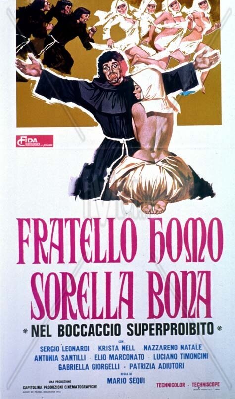 Смотреть фильм Распутный монах и добрая сестра / Fratello homo sorella bona (1972) онлайн 