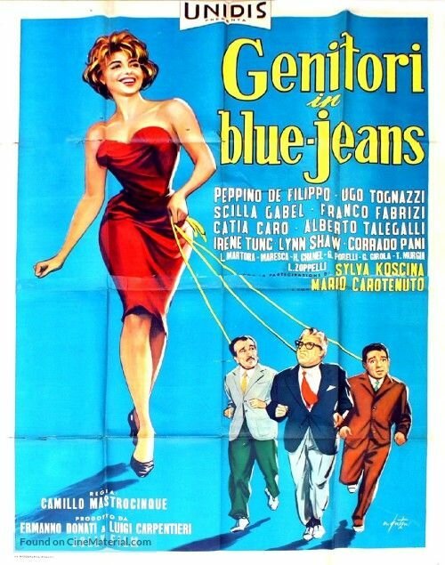 Смотреть фильм Родители в голубых джинсах / Genitori in blue-jeans (1960) онлайн в хорошем качестве SATRip