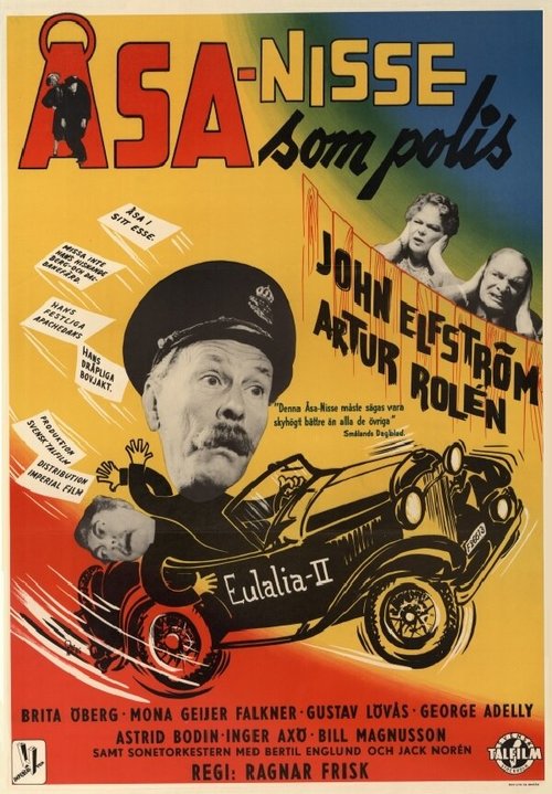 Смотреть фильм Åsa-Nisse som polis (1960) онлайн в хорошем качестве SATRip