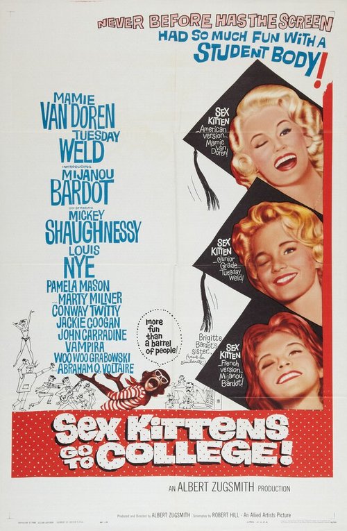 Смотреть фильм Секс-кошечки идут в школу / Sex Kittens Go to College (1960) онлайн в хорошем качестве SATRip