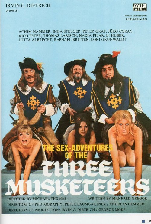 Смотреть фильм Сексуальные приключения трех мушкетеров / Die Sex-Abenteuer der drei Musketiere (1971) онлайн в хорошем качестве SATRip