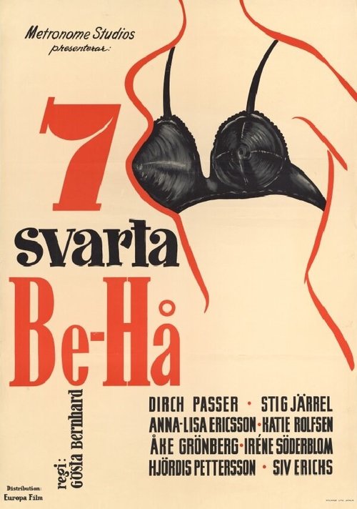 Смотреть фильм Семь черных бюстгальтеров / Sju svarta be-hå (1954) онлайн в хорошем качестве SATRip