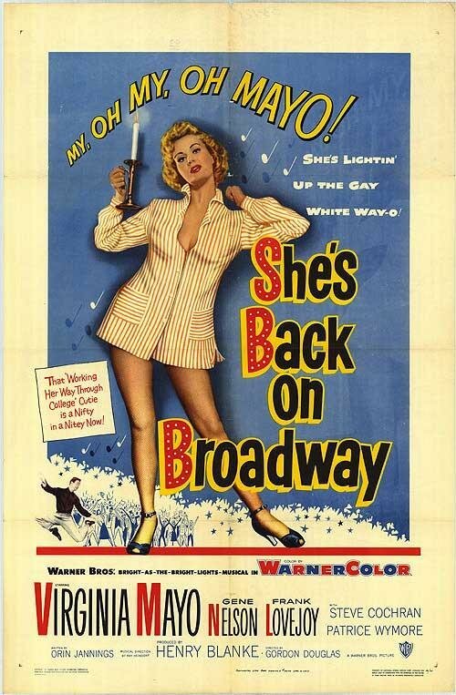 Смотреть фильм She's Back on Broadway (1953) онлайн в хорошем качестве SATRip
